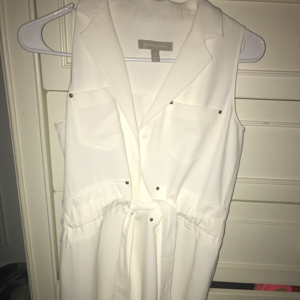 Banana republic white dress